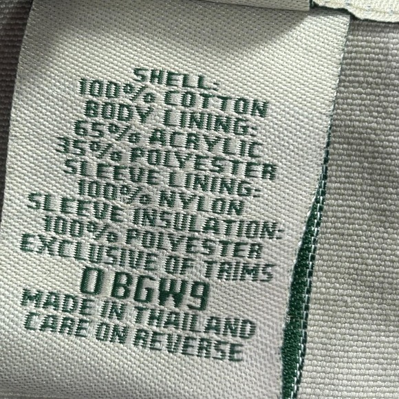 L.L. Bean Chore Coat Mens XLT Beige Canvas Sherpa Fleece Lined Parka Outdoor - Picture 5 of 10